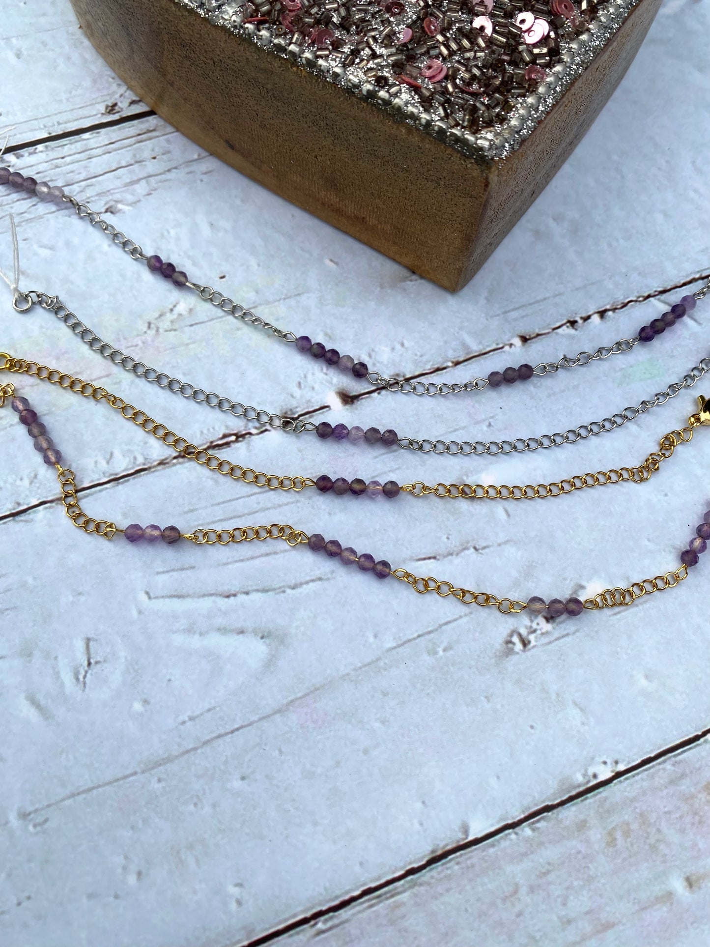 Amethyst Anklet