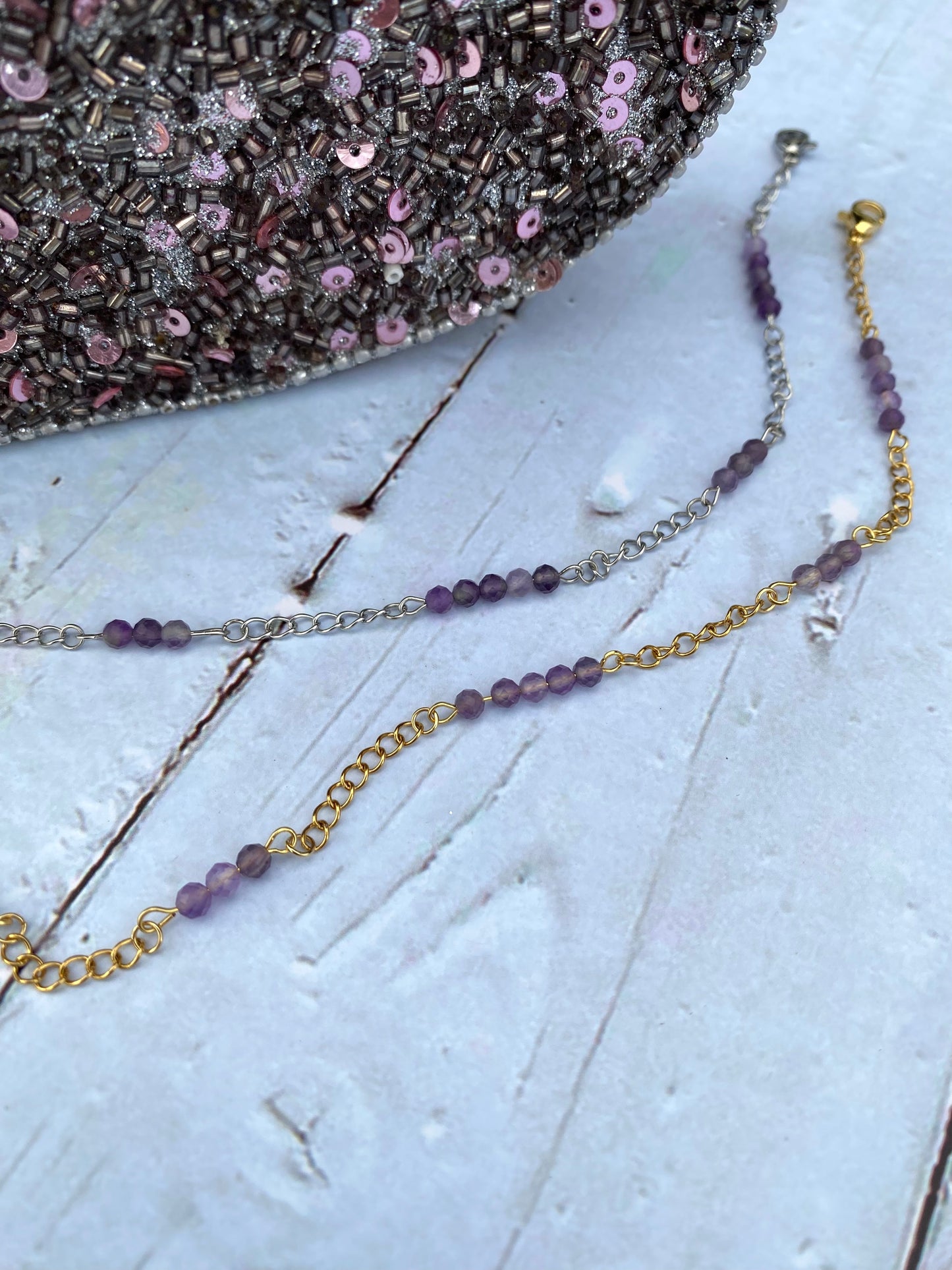 Amethyst Anklet