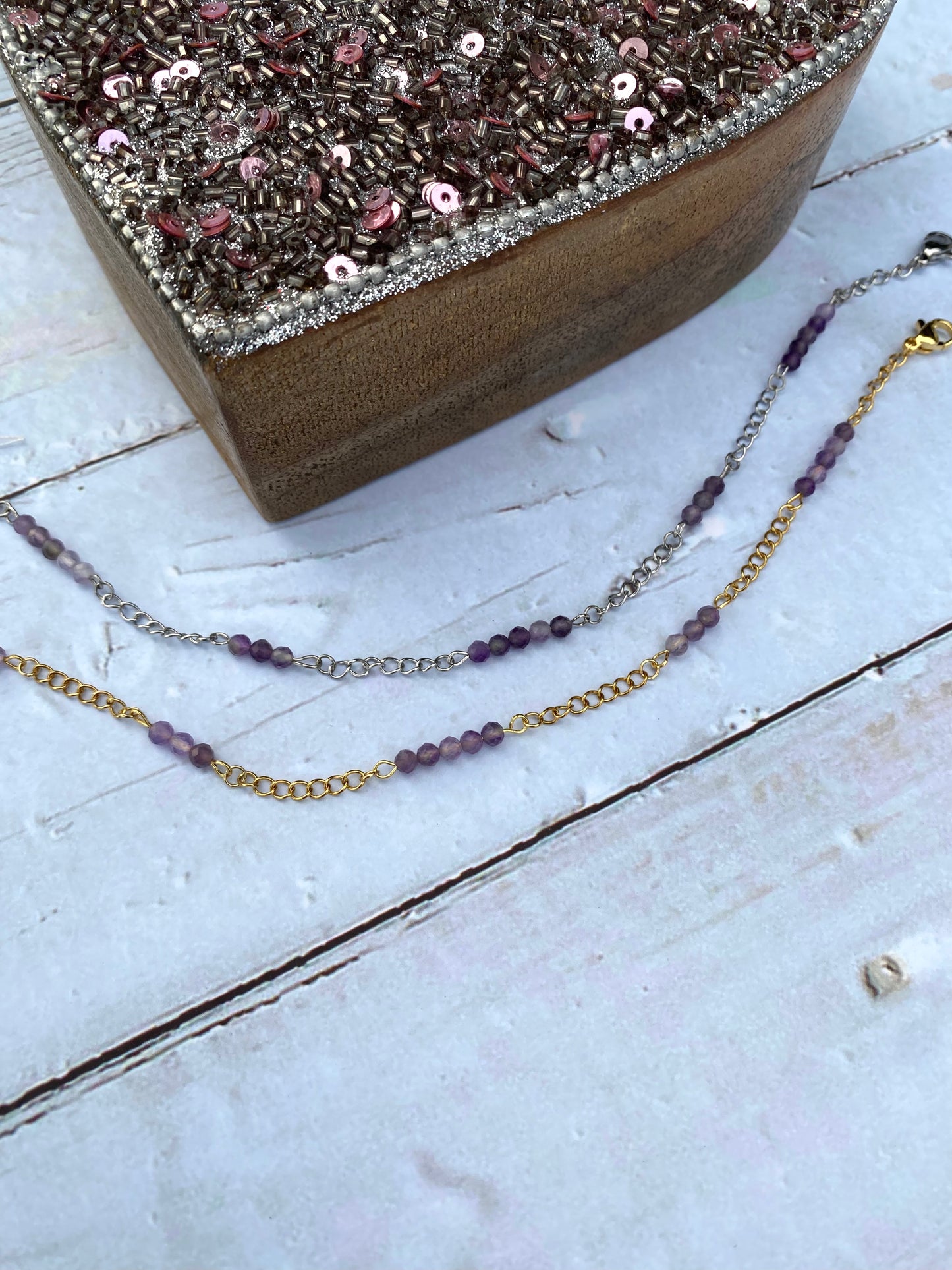 Amethyst Anklet