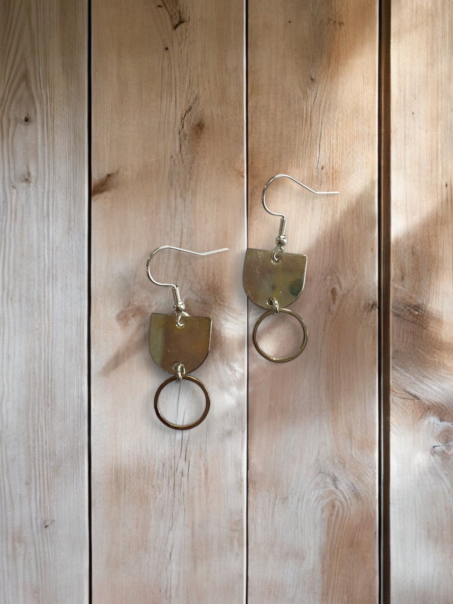 Dainty Silver Geometric Earrings