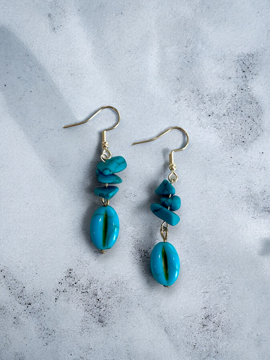 Antique Turquoise Layered Earrings