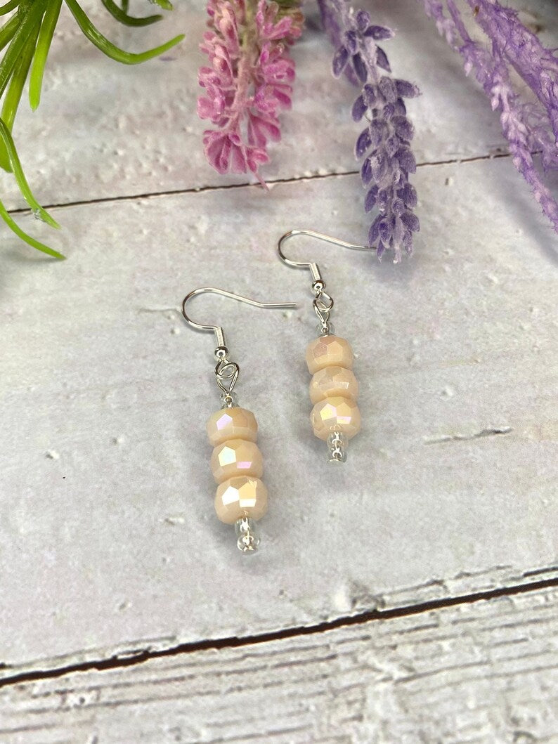 Champagne Silverite Earrings