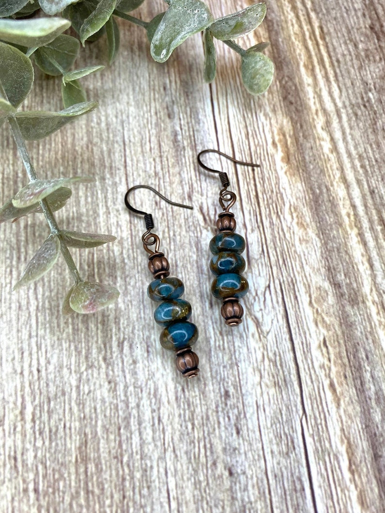 Impression Jasper Layered Drop Earrings