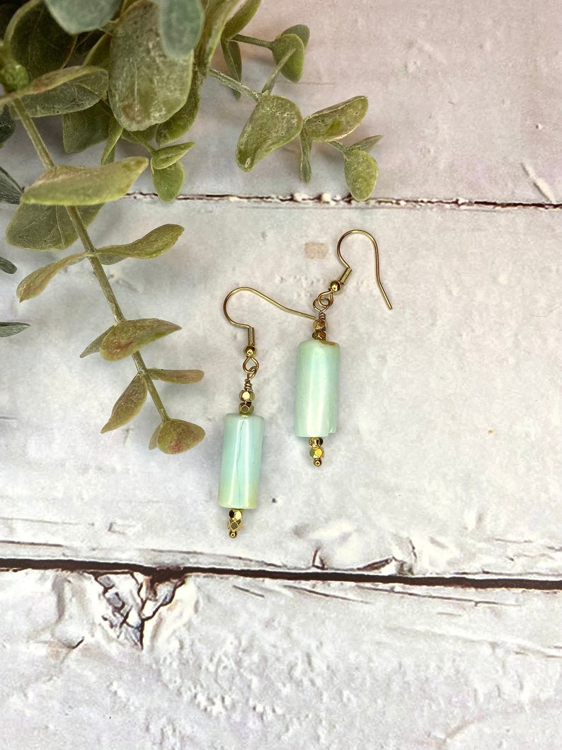 Turquoise Bar Earrings