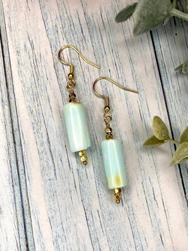 Turquoise Bar Earrings