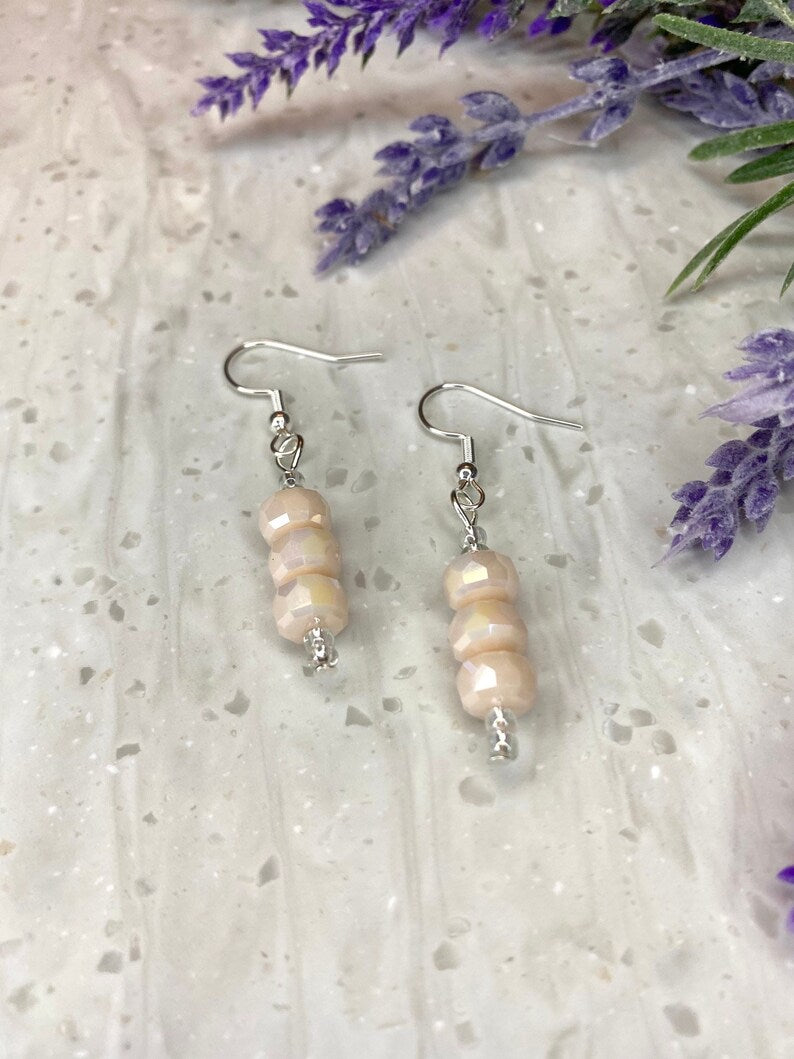 Champagne Silverite Earrings