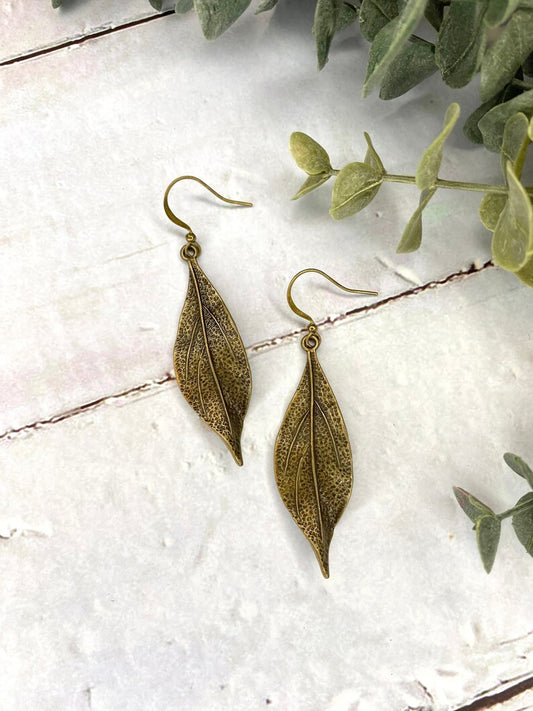 Leaf Pendant Earrings