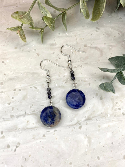 Sodalite Bead Earrings