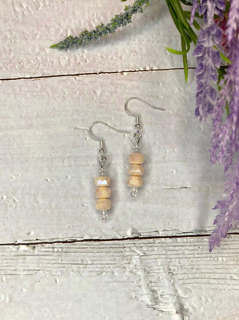 Champagne Silverite Earrings