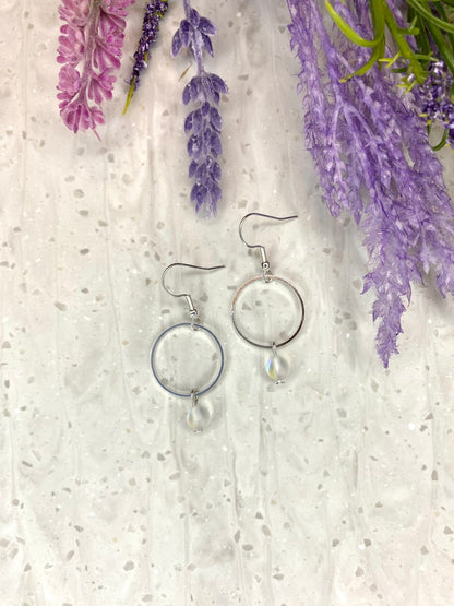 Opal Hoop Earrings