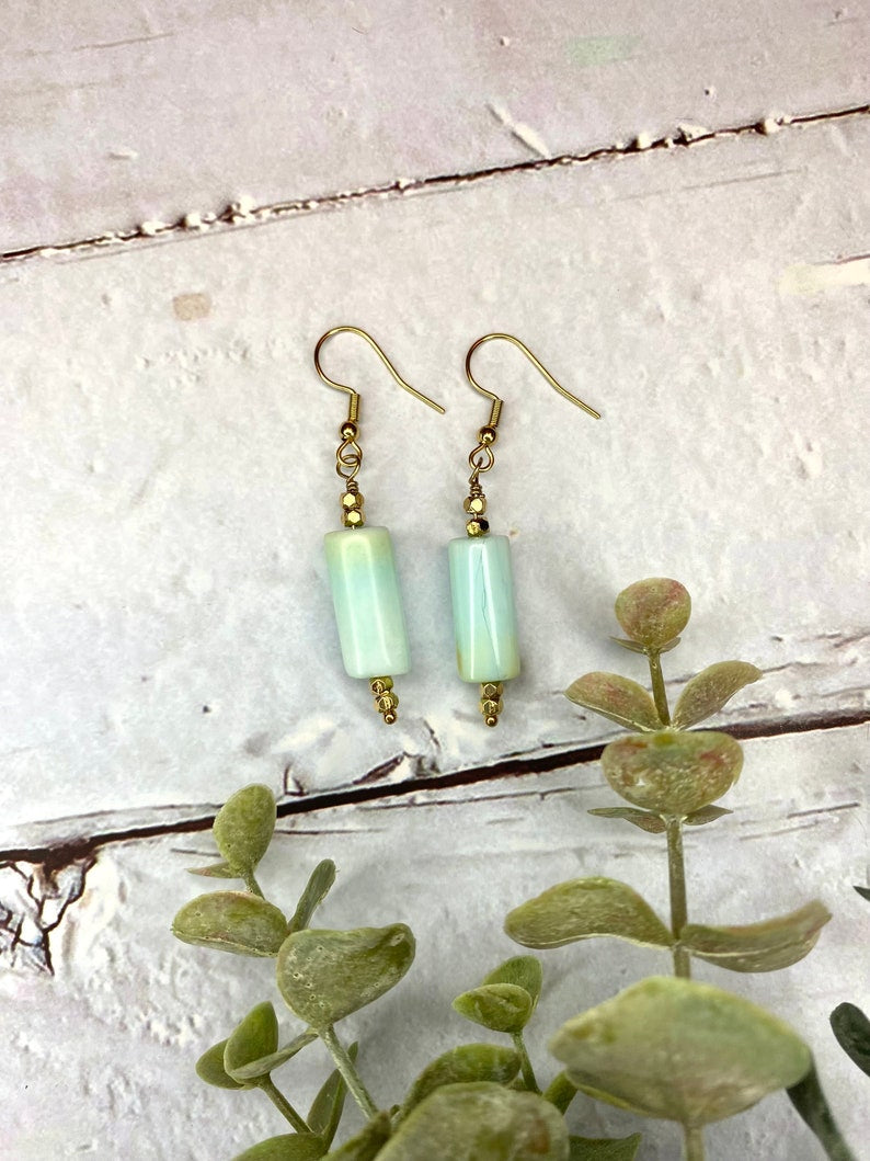 Turquoise Bar Earrings