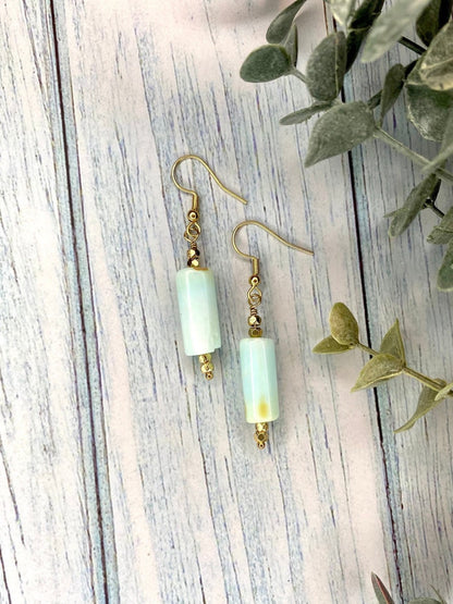 Turquoise Bar Earrings