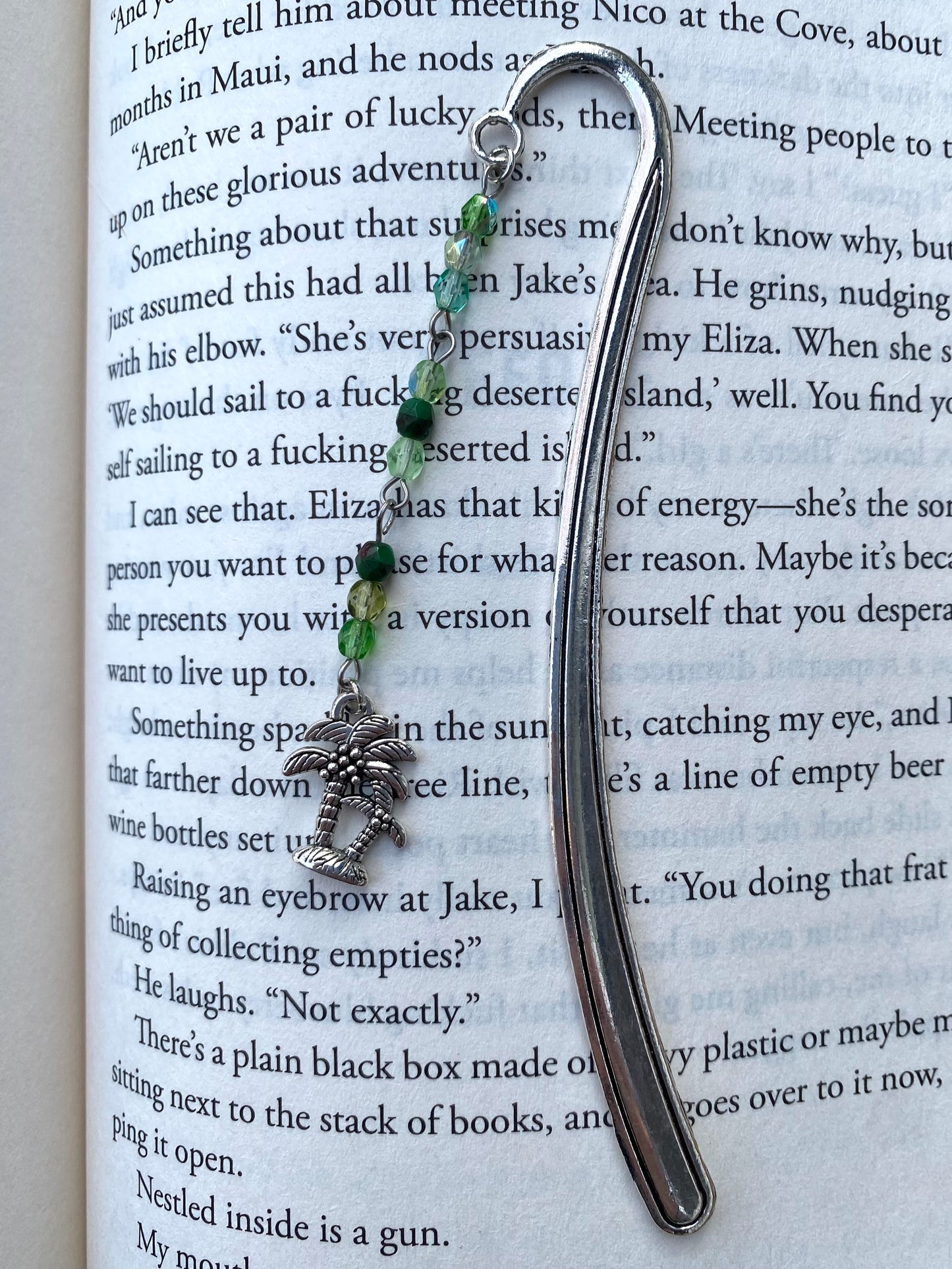 Palm Tree Charm Bookmark