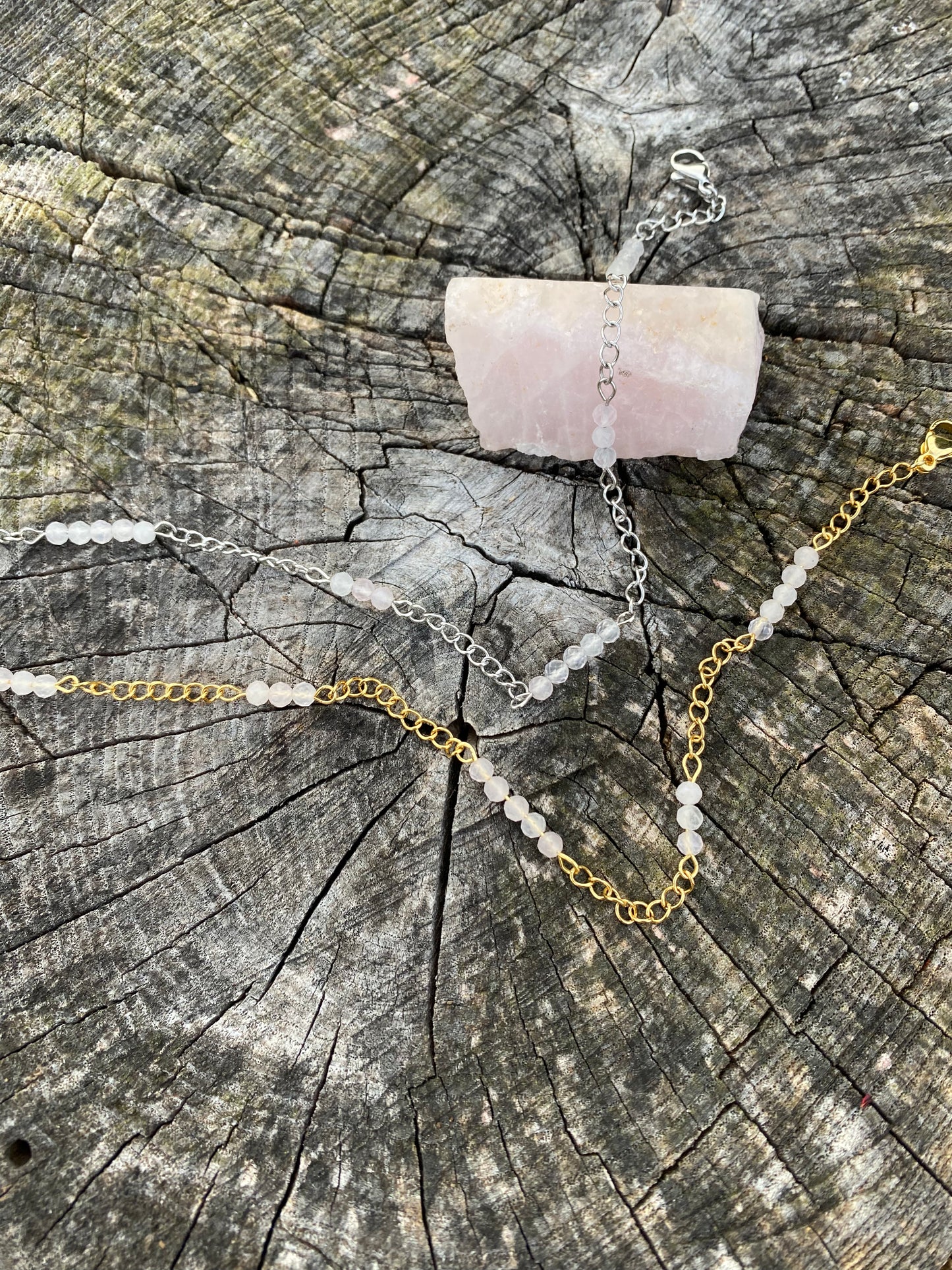 Rose Quartz Anklet