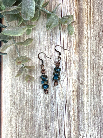 Impression Jasper Layered Drop Earrings