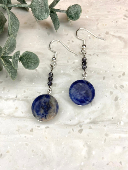 Sodalite Bead Earrings