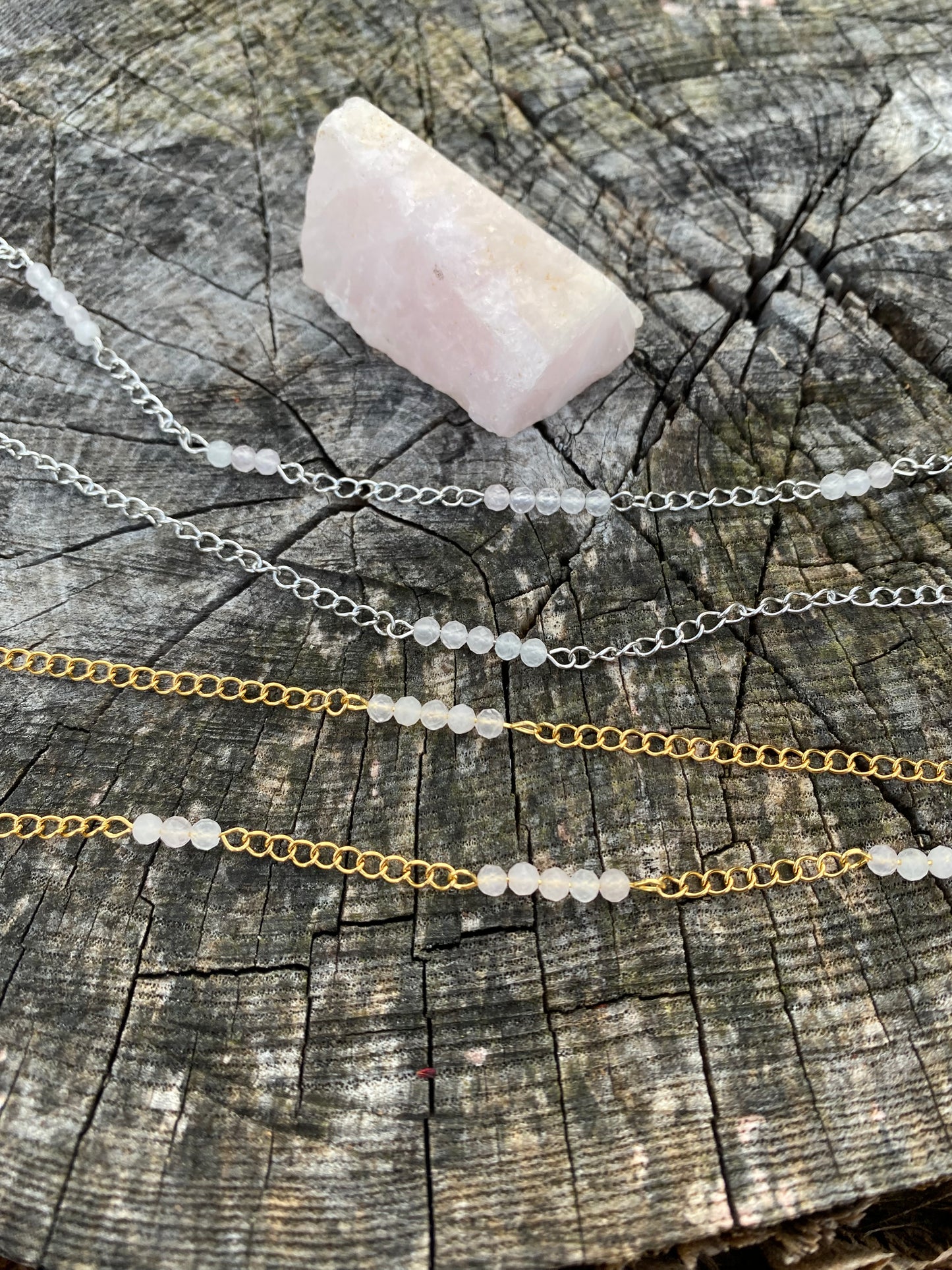 Rose Quartz Anklet