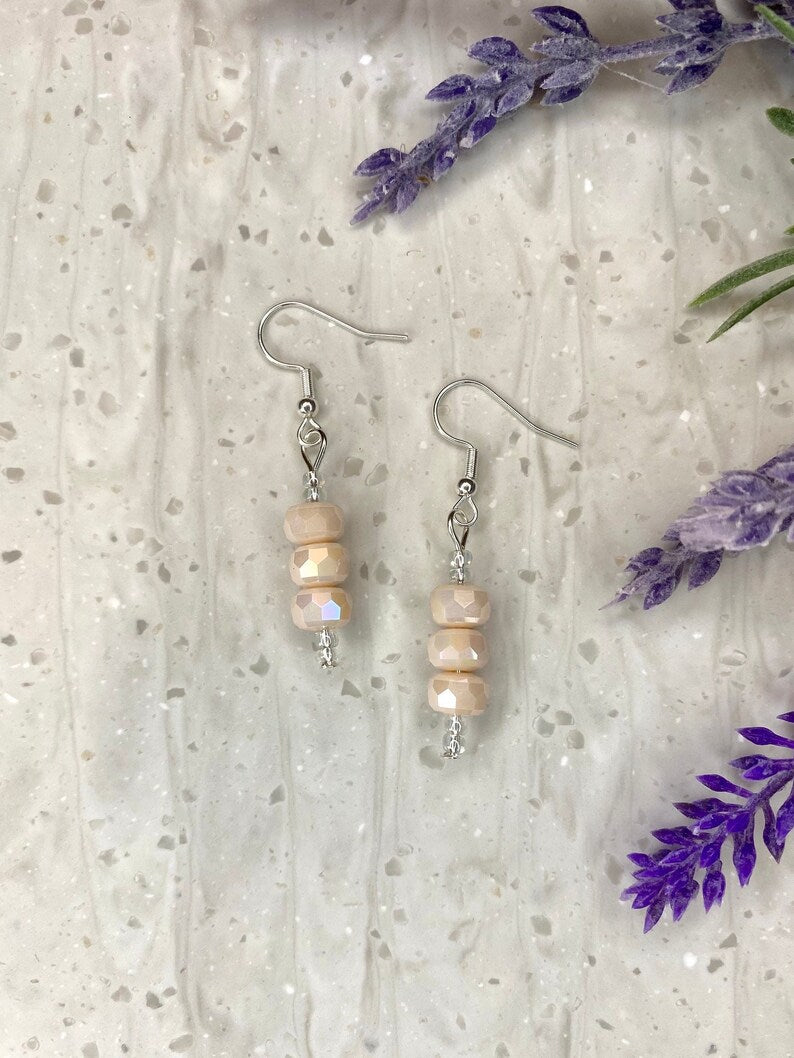 Champagne Silverite Earrings