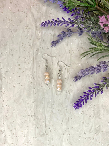 Champagne Silverite Earrings