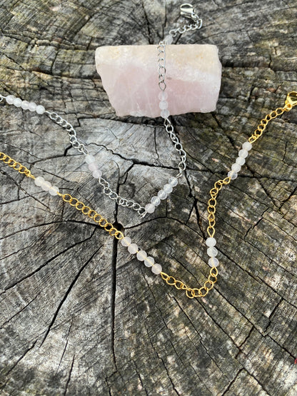 Rose Quartz Anklet